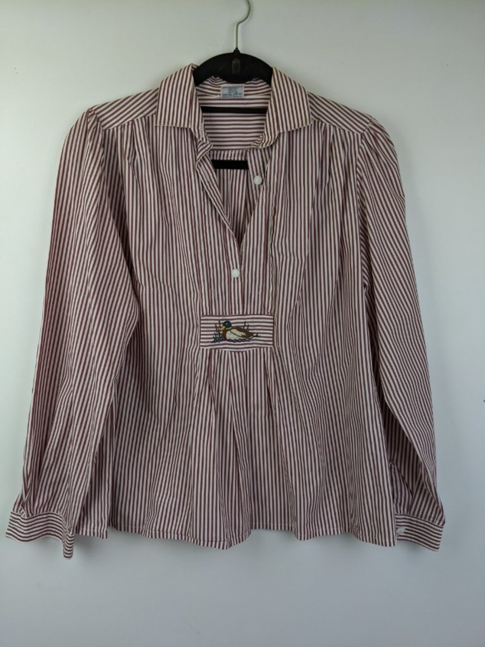 Hammerschmid Trachten Womens Top Size Large XL Duck Cotton West Germany